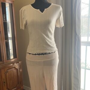 Old navy cream women's pajamas set